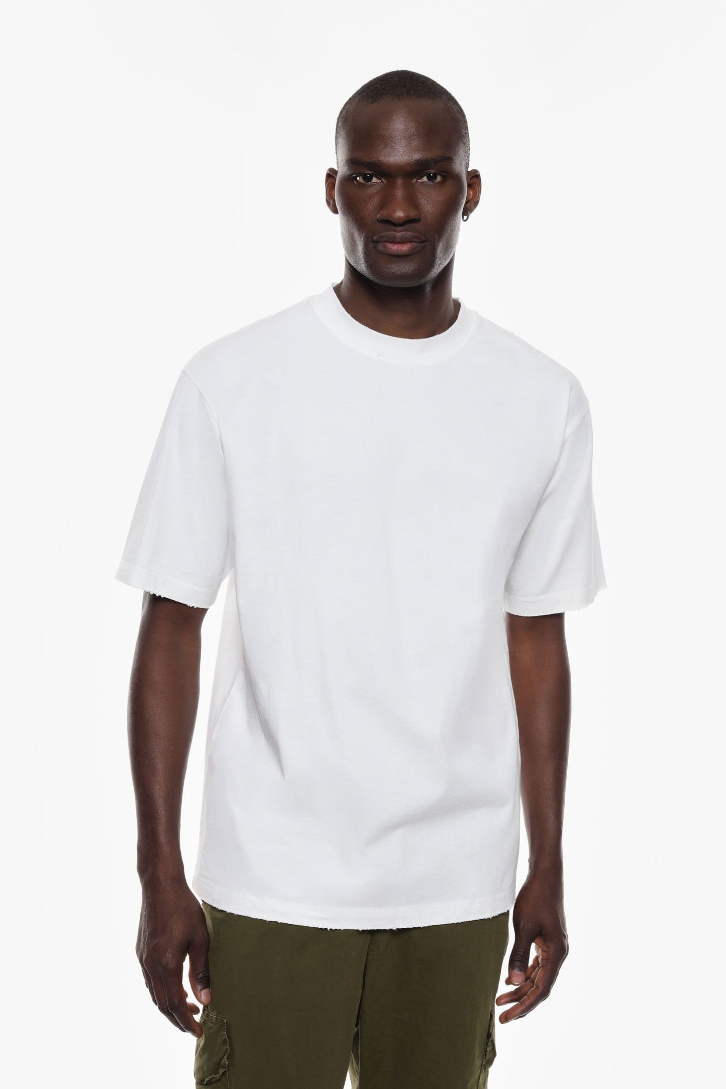 T-shirt a maniche corte con colletto rotondo