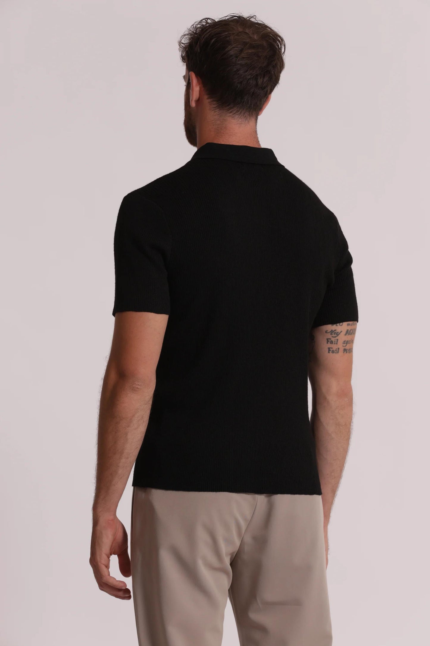 7x8 - Polo in maglia a costine