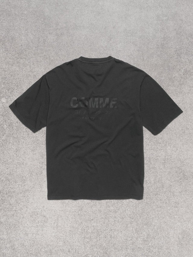 COMME DES FUCKDOW - T-Shirt in jersey stone washed con stampa sul davanti e retro