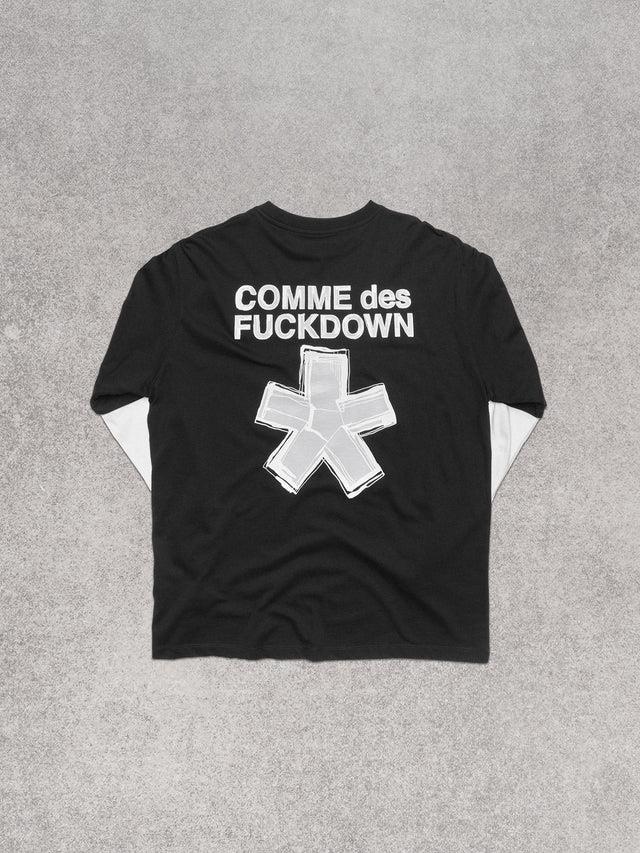 COMME DES FUCKDOWN - T-Shirt in jersey con stampa sul davanti e retro