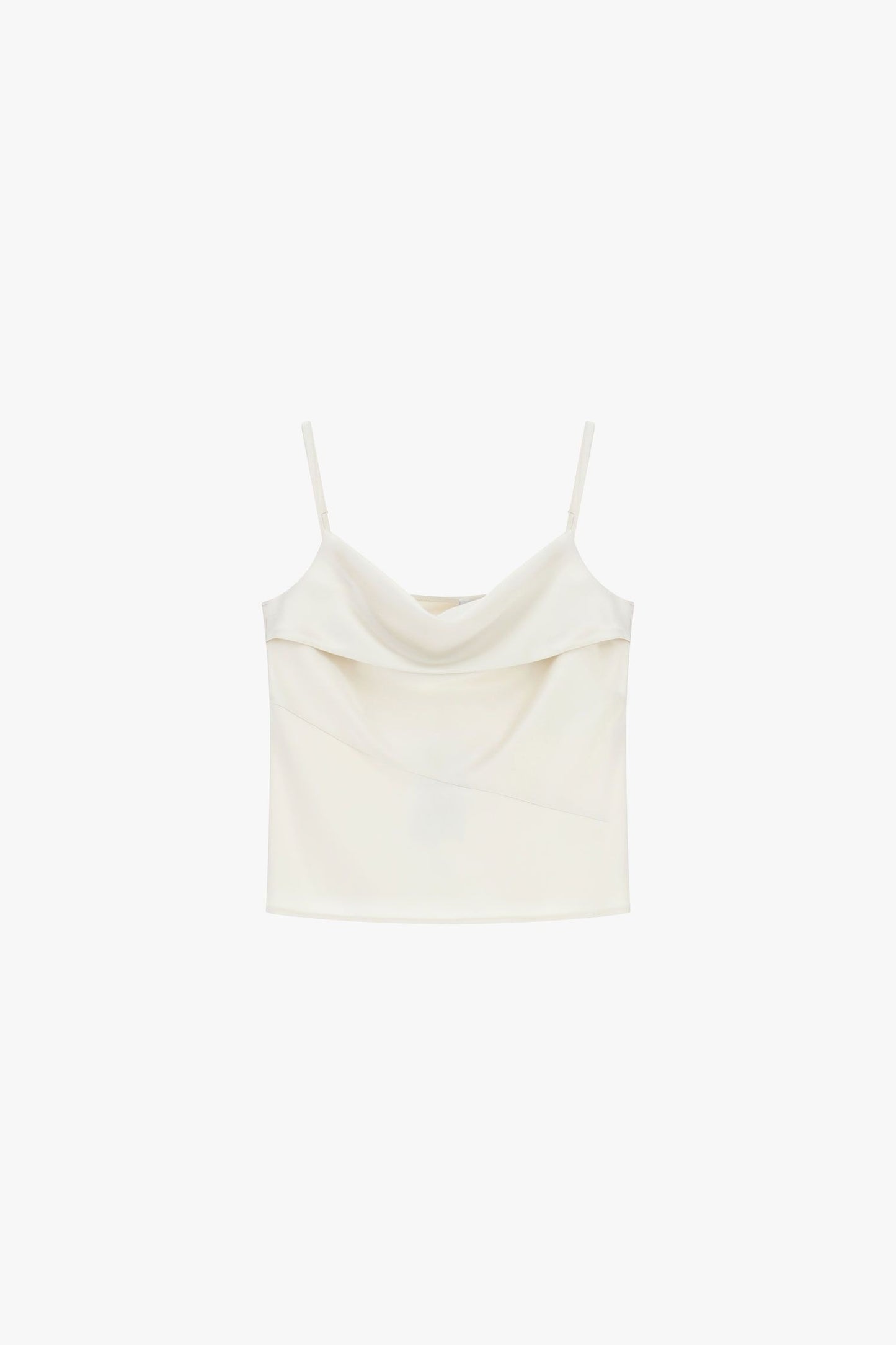 IMPERIAL - Top con scollo a cascata e spalline sottili