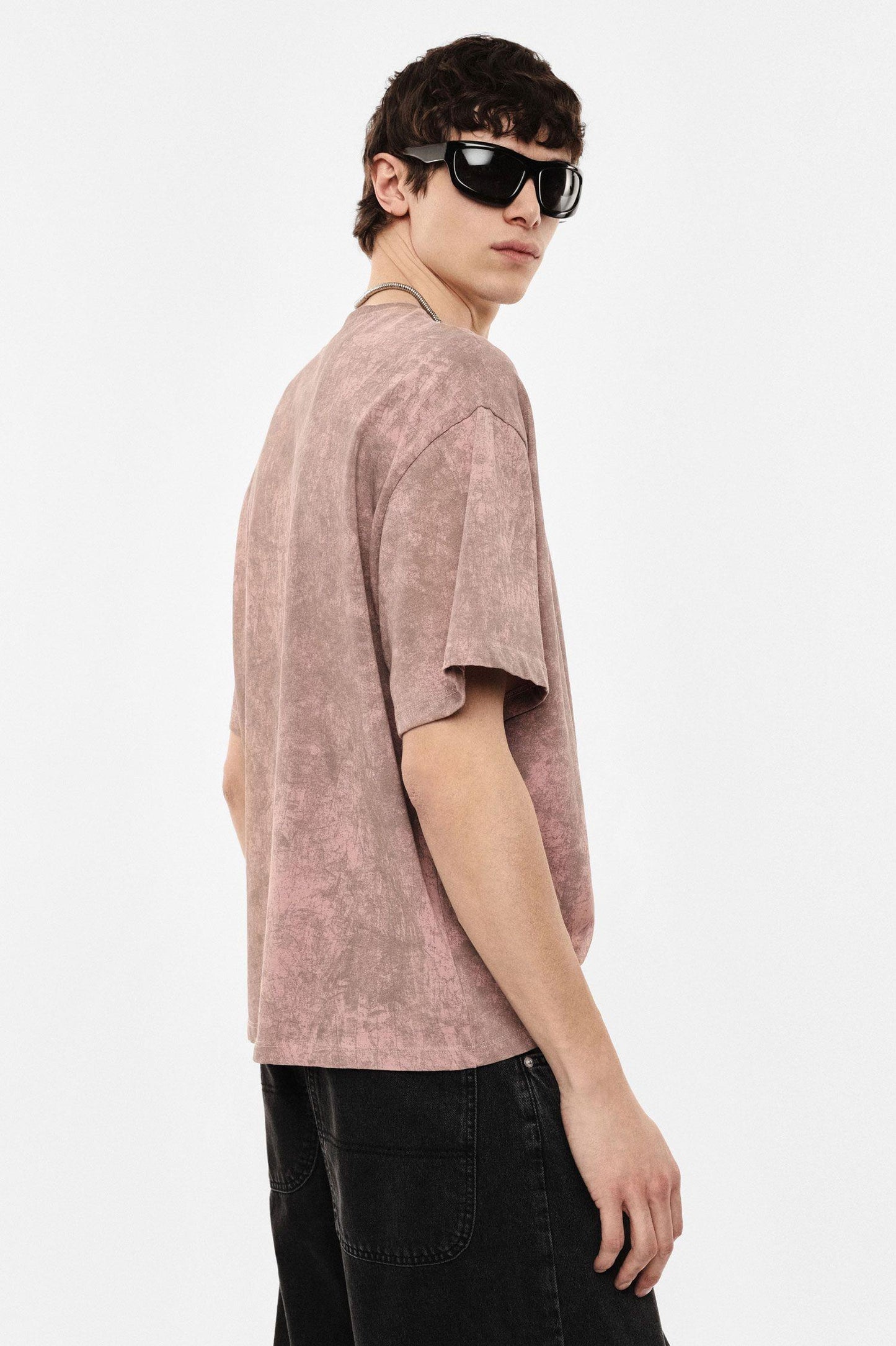 IMPERIAL - T-shirt oversize effetto marmorizzato