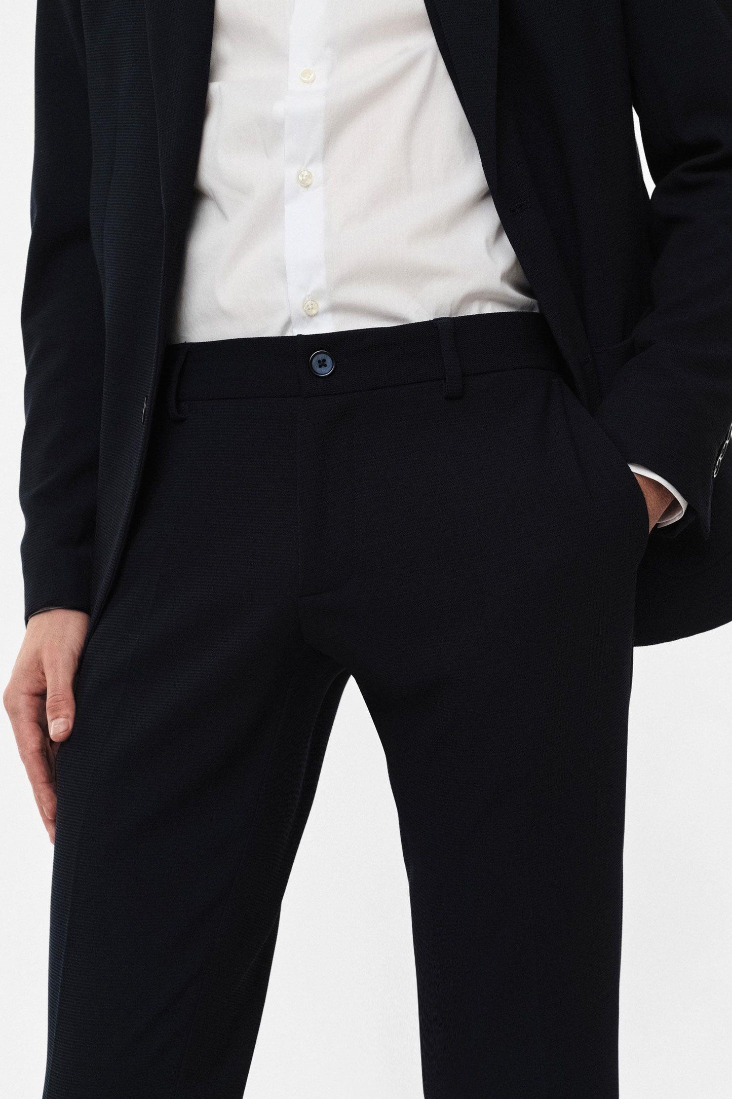 IMPERIAL - Pantaloni slim-fit con piega centrale sartoriale