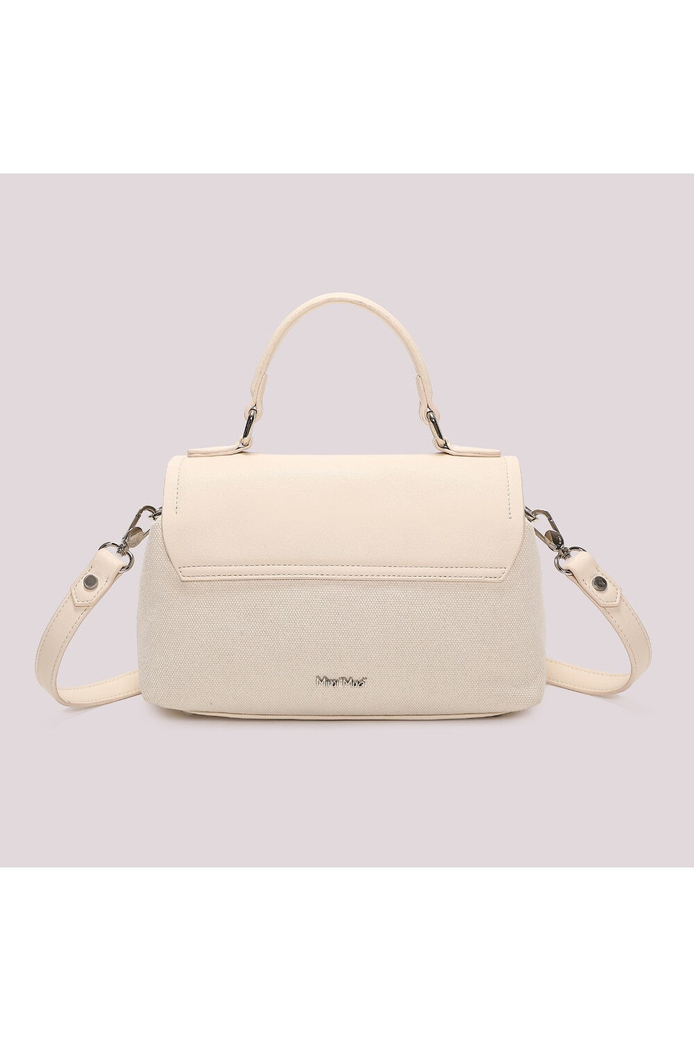 MIMI' MUA' - Borsa bauletto con patta e canvas