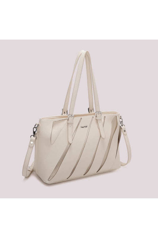 MIMI' MUA' - Borsa shopping co dettagli diagonali