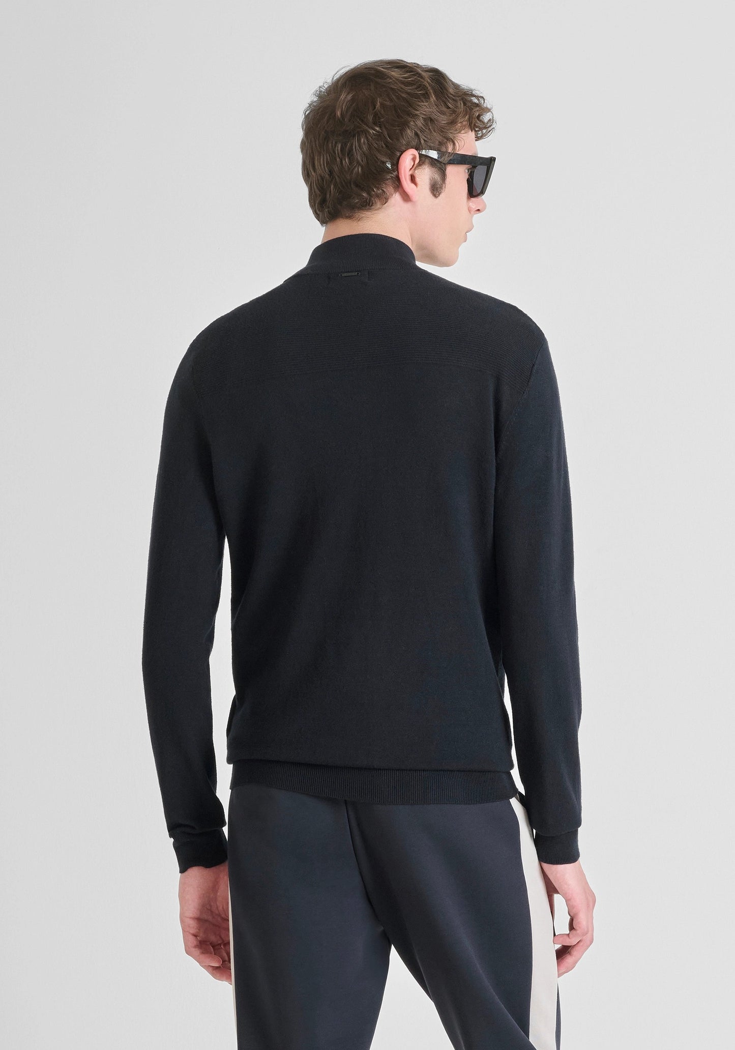 ANTONY MORATO - Maglia slim fit in misto viscosa con zip
