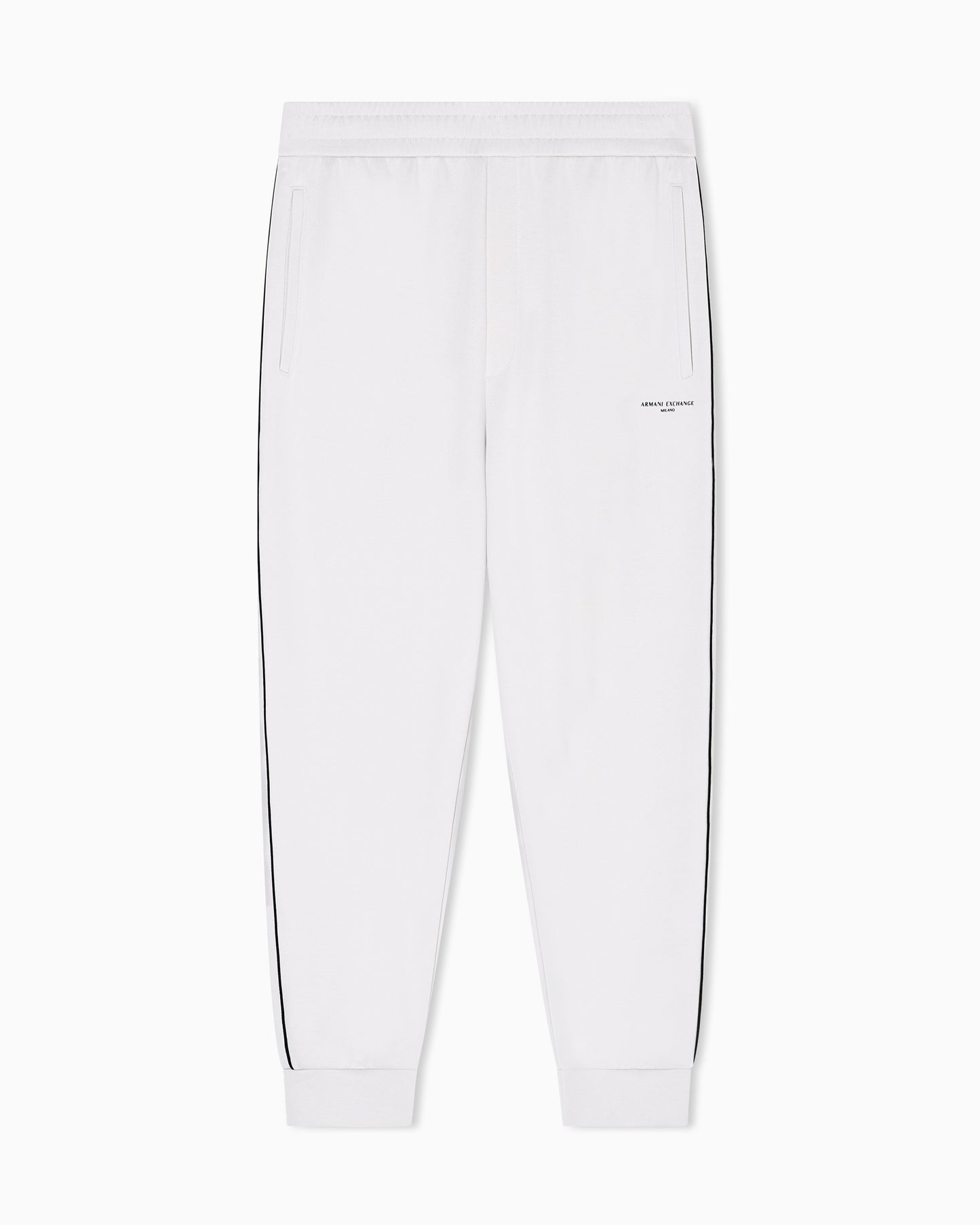 ARMANI EXCHANGE - Pantaloni jogger piping a contrasto