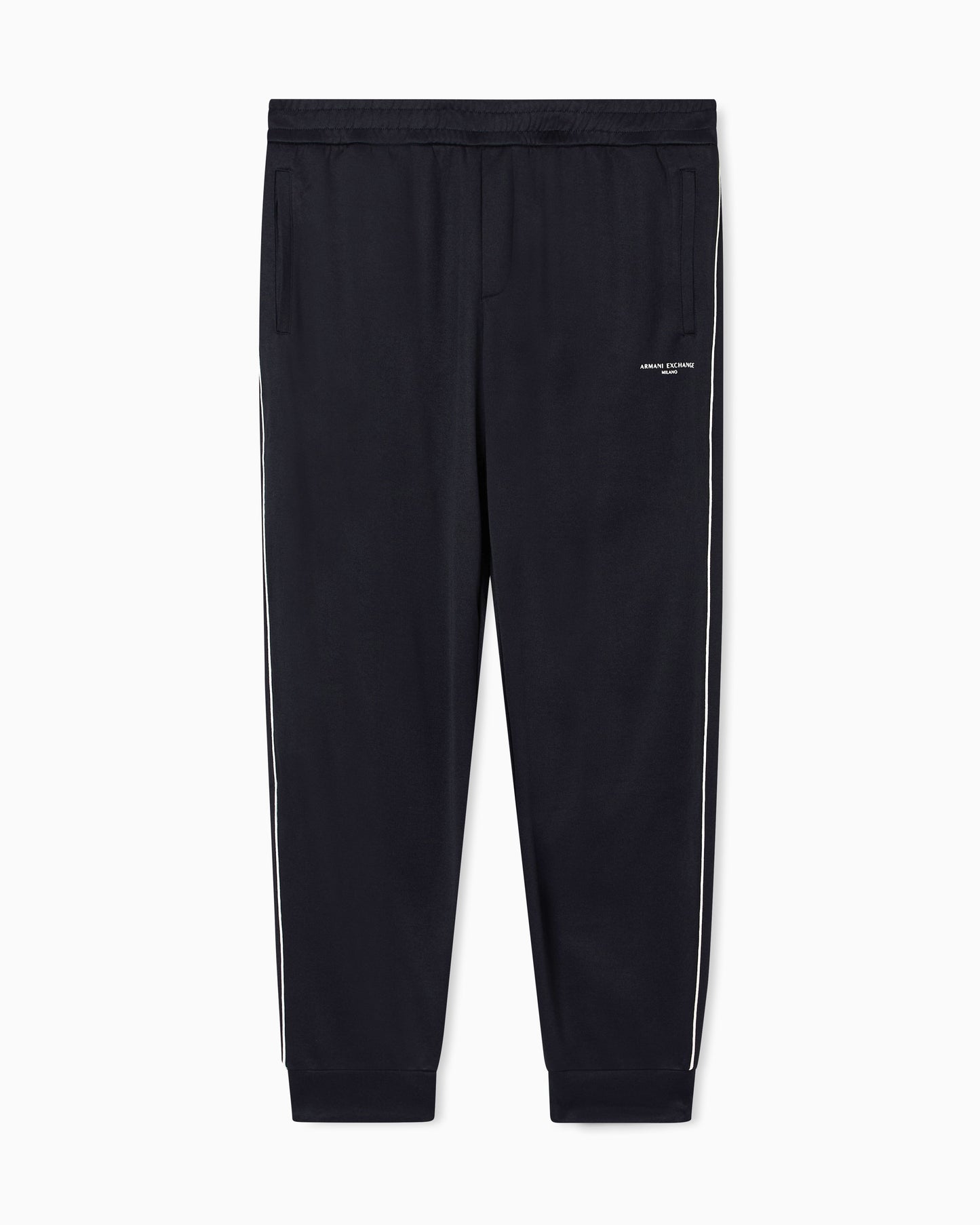ARMANI EXCHANGE - Pantaloni jogger piping a contrasto