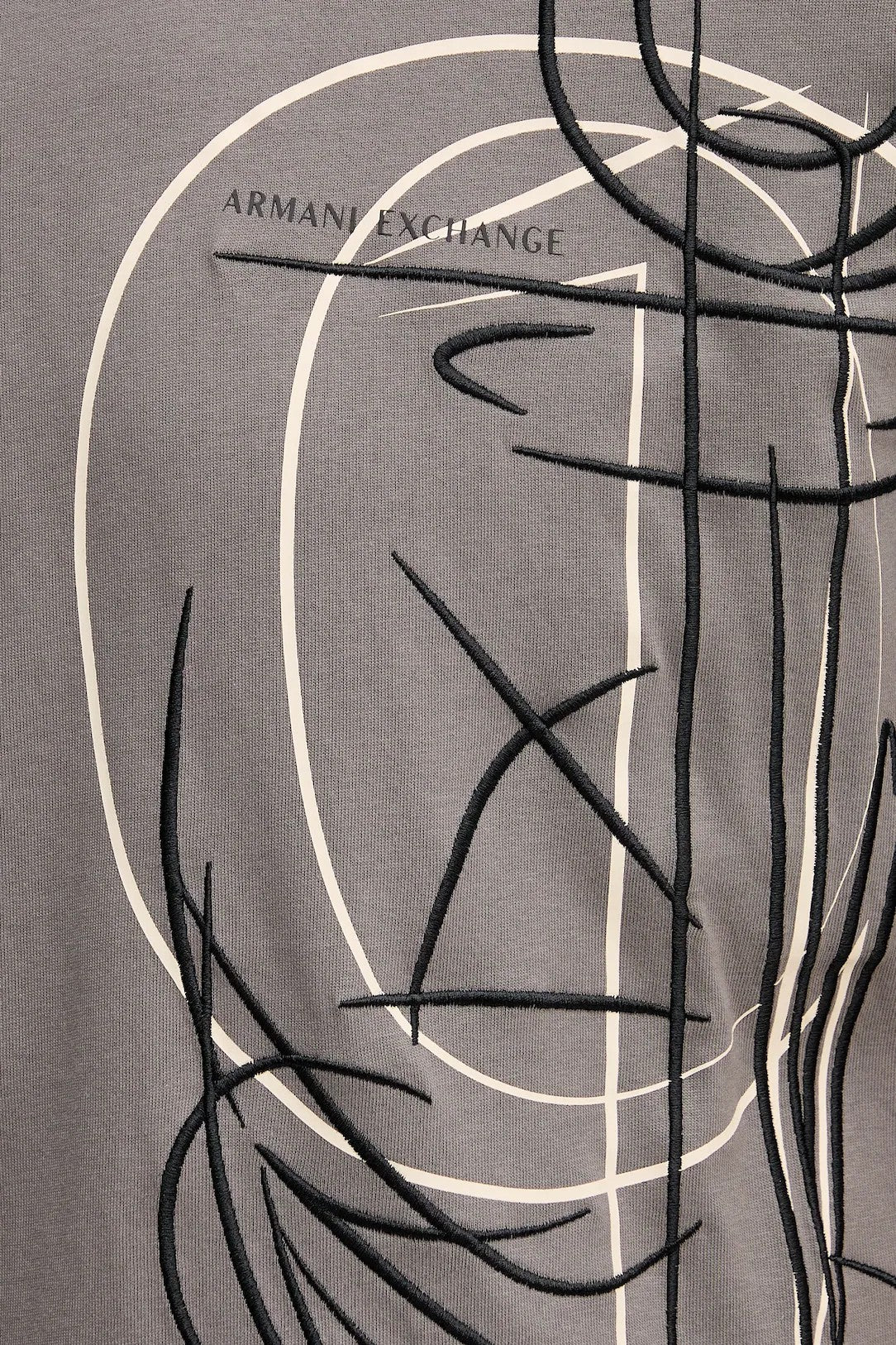 ARMANI EXCHANGE - T-shirt in cotone con applicazione