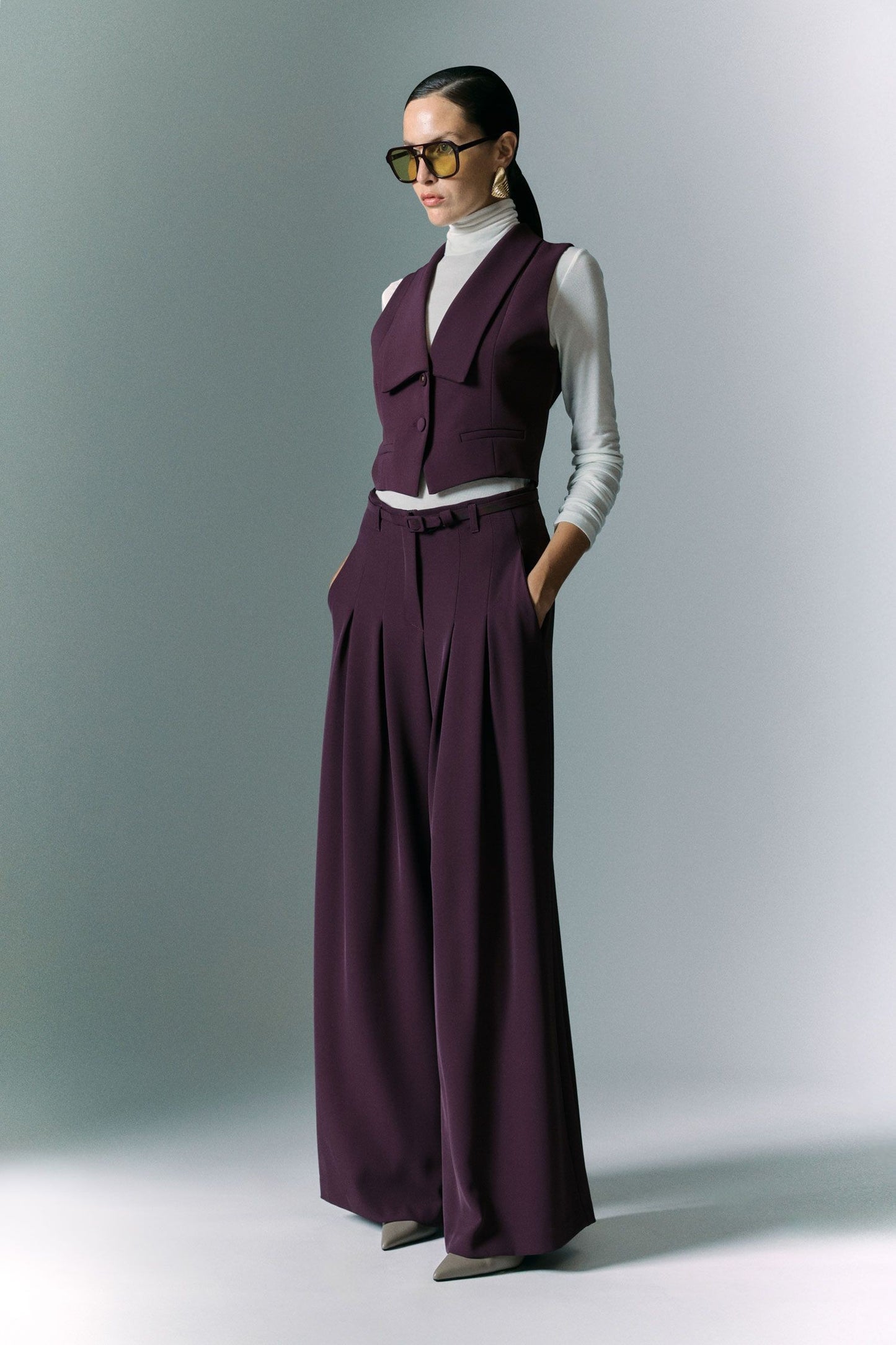 IMPERIAL - Pantaloni ampi con cintura regolabile