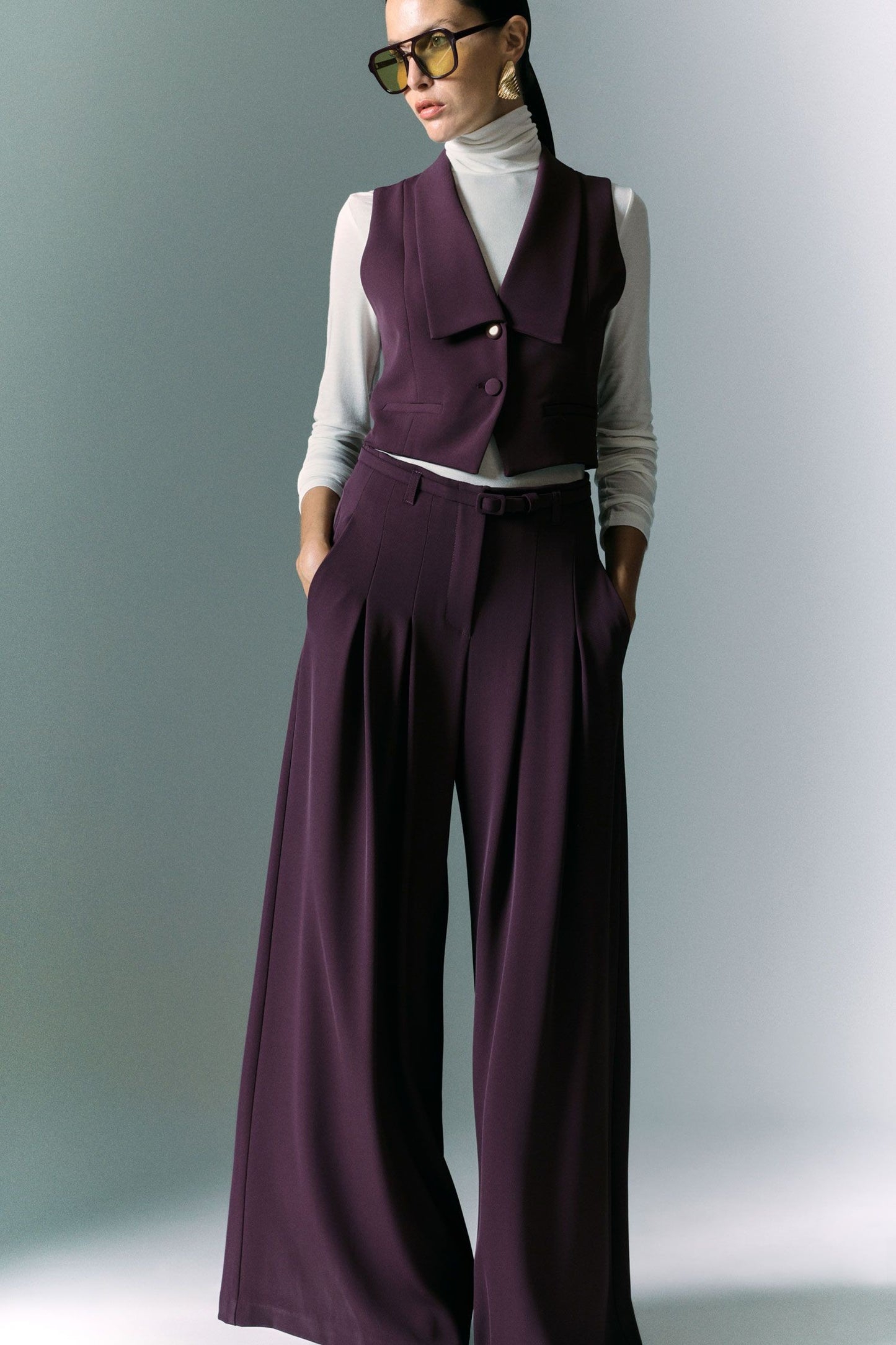 IMPERIAL - Pantaloni ampi con cintura regolabile