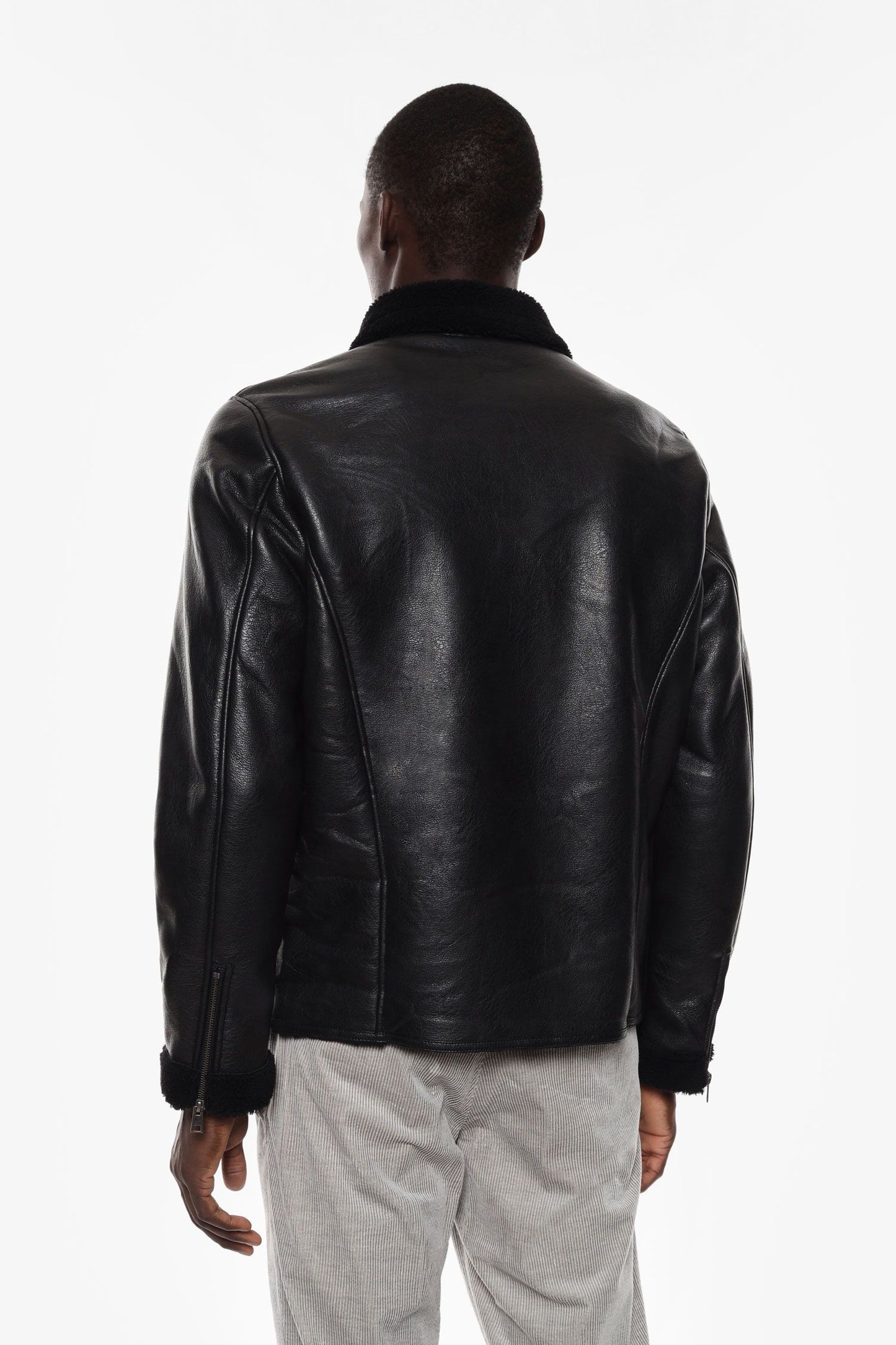 IMPERIAL - Giubbotto in similpelle con colletto e zip