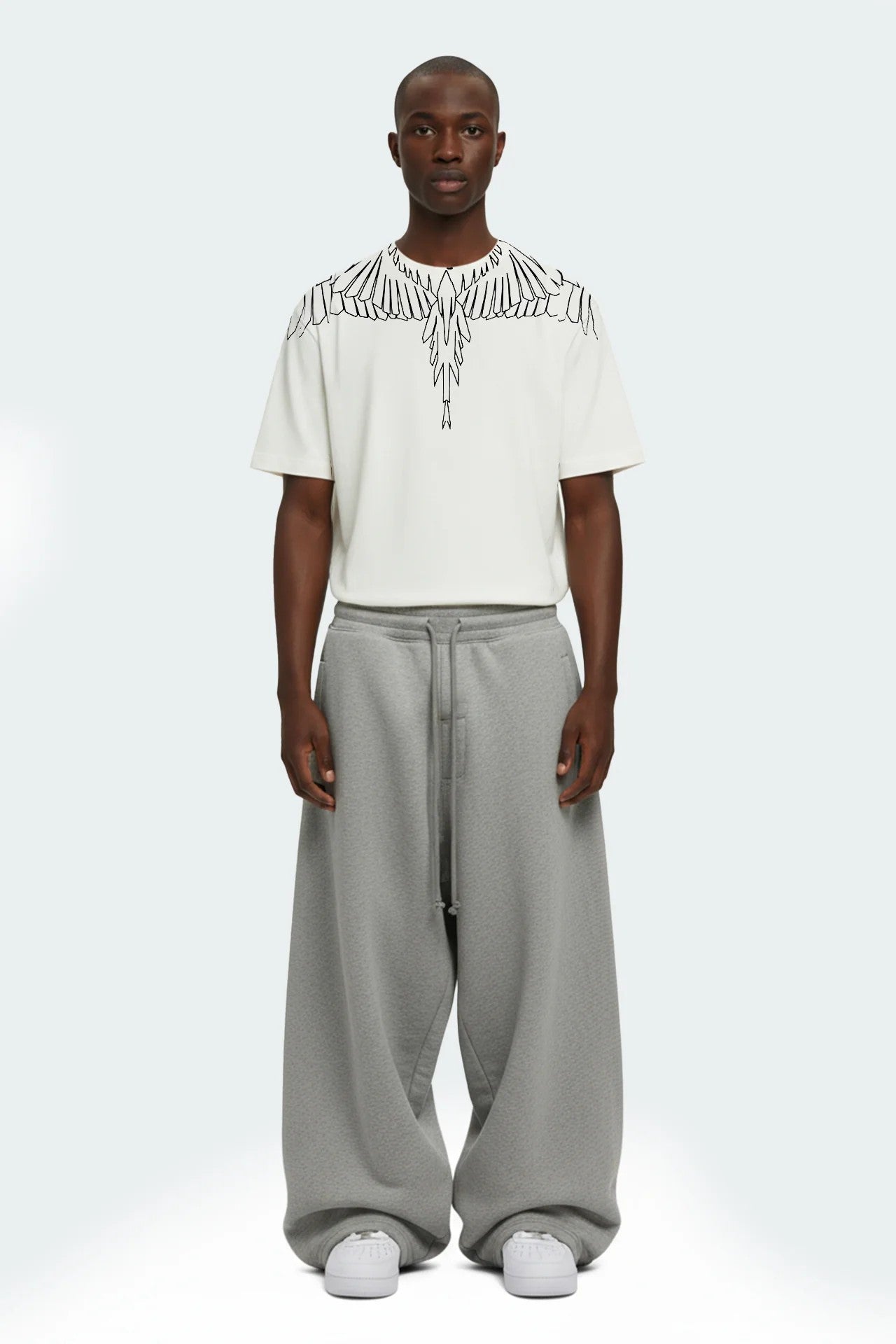 COUNTY OF MILAN - T-shirt con stampa aquila geometrica