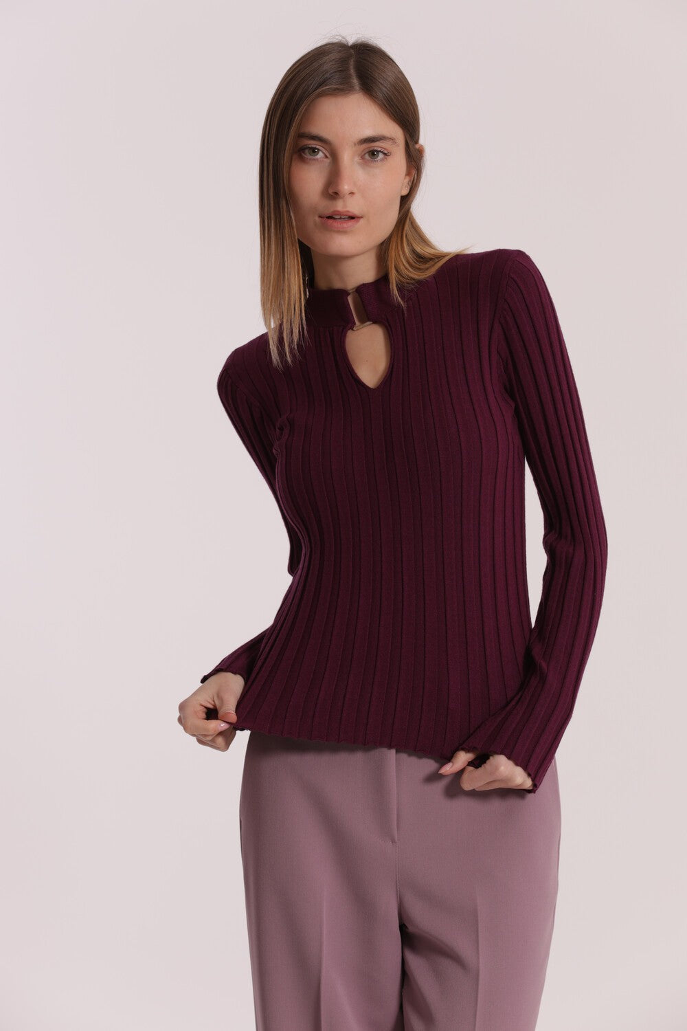 MIMI' MUA' - Maglia con scollo a goccia