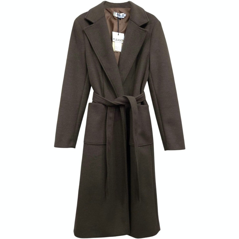 PLEASE - Cappotto con cintura