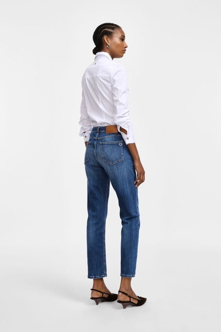 PLEASE - Jeans a gamba diritta lavaggio chiaro
