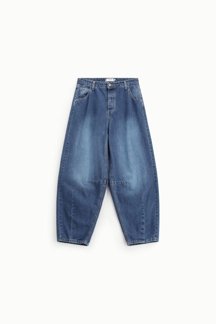PLEASE - Jeans a polloncino con vita alta