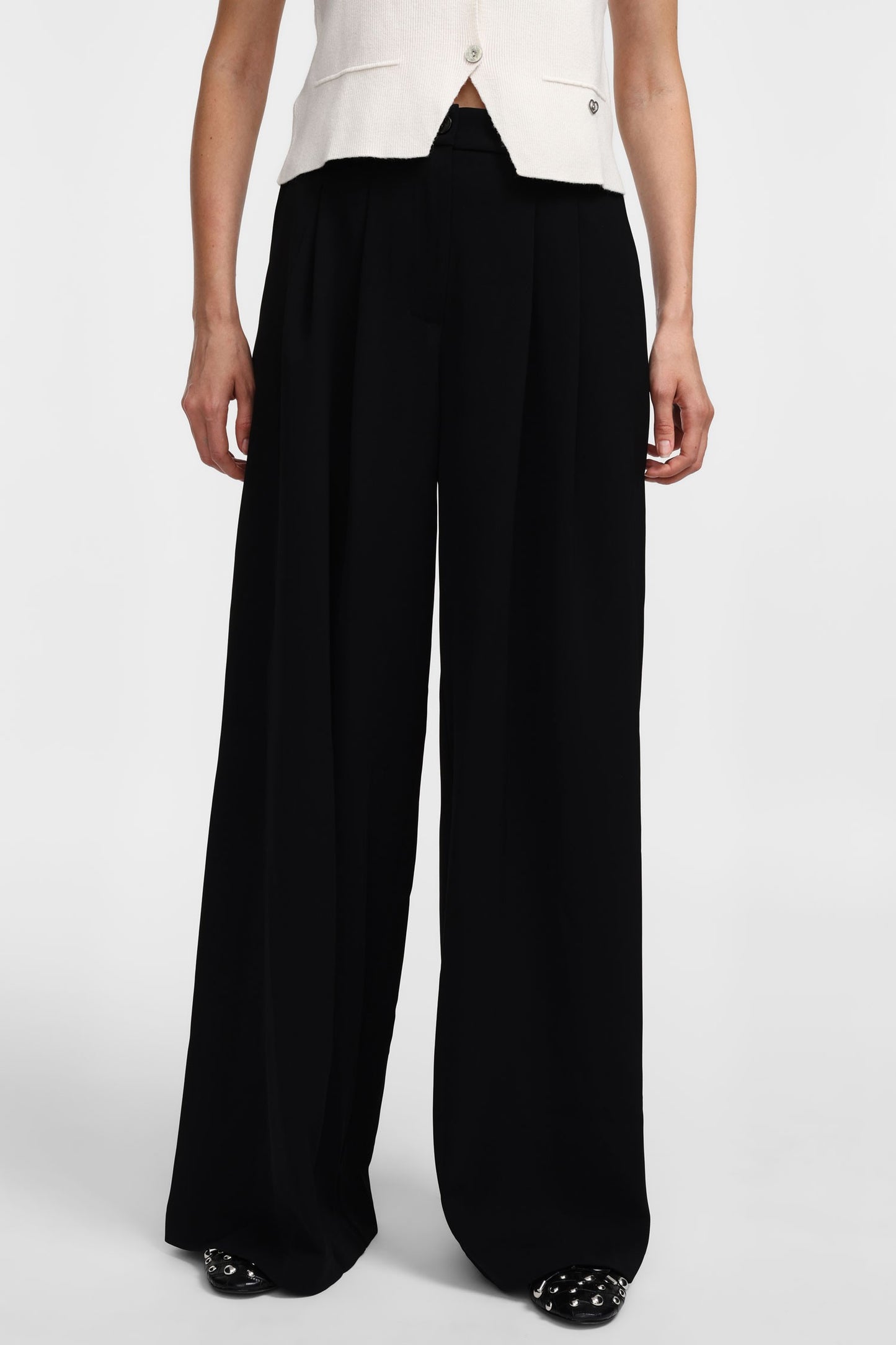 PLEASE - Pantaloni a gamba larga