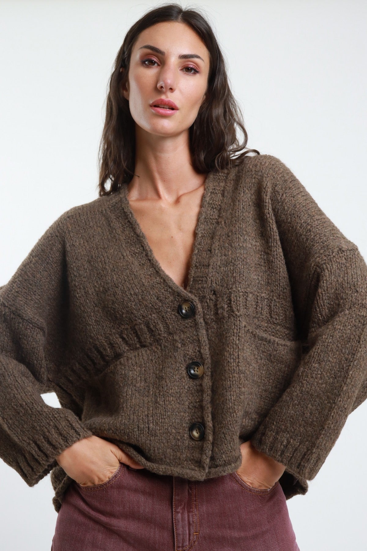 SUSY MIX - Cardigan con bottoni