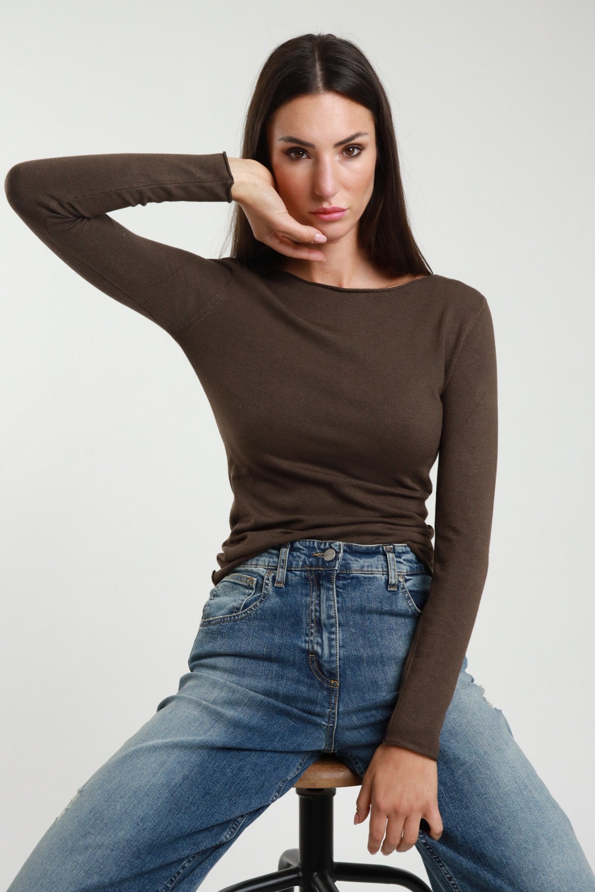 SUSY MIX - Maglia con scollo a barchetta