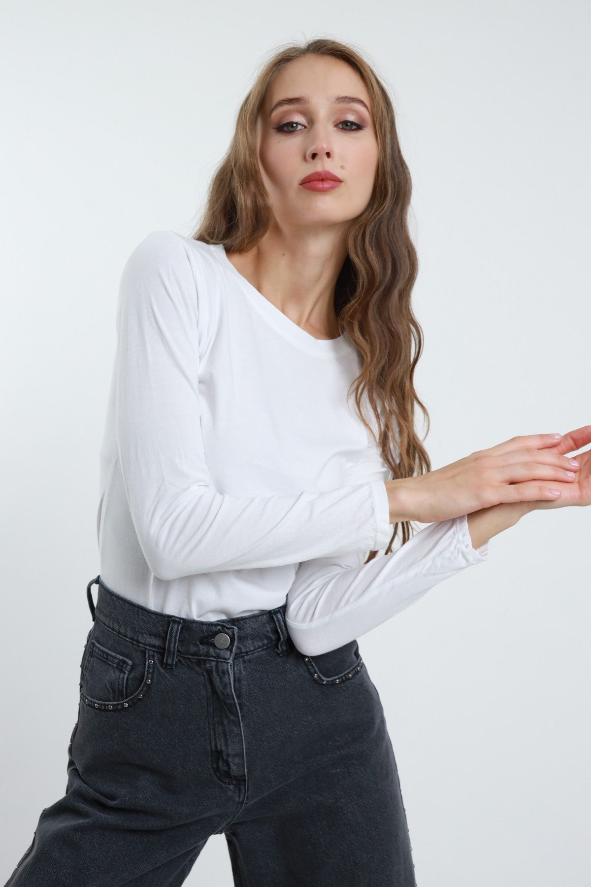 SUSY MIX - T-shirt maniche lunghe girocollo
