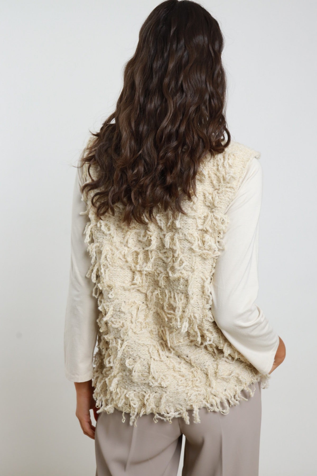 SUSY MIX - Gilet in lurex