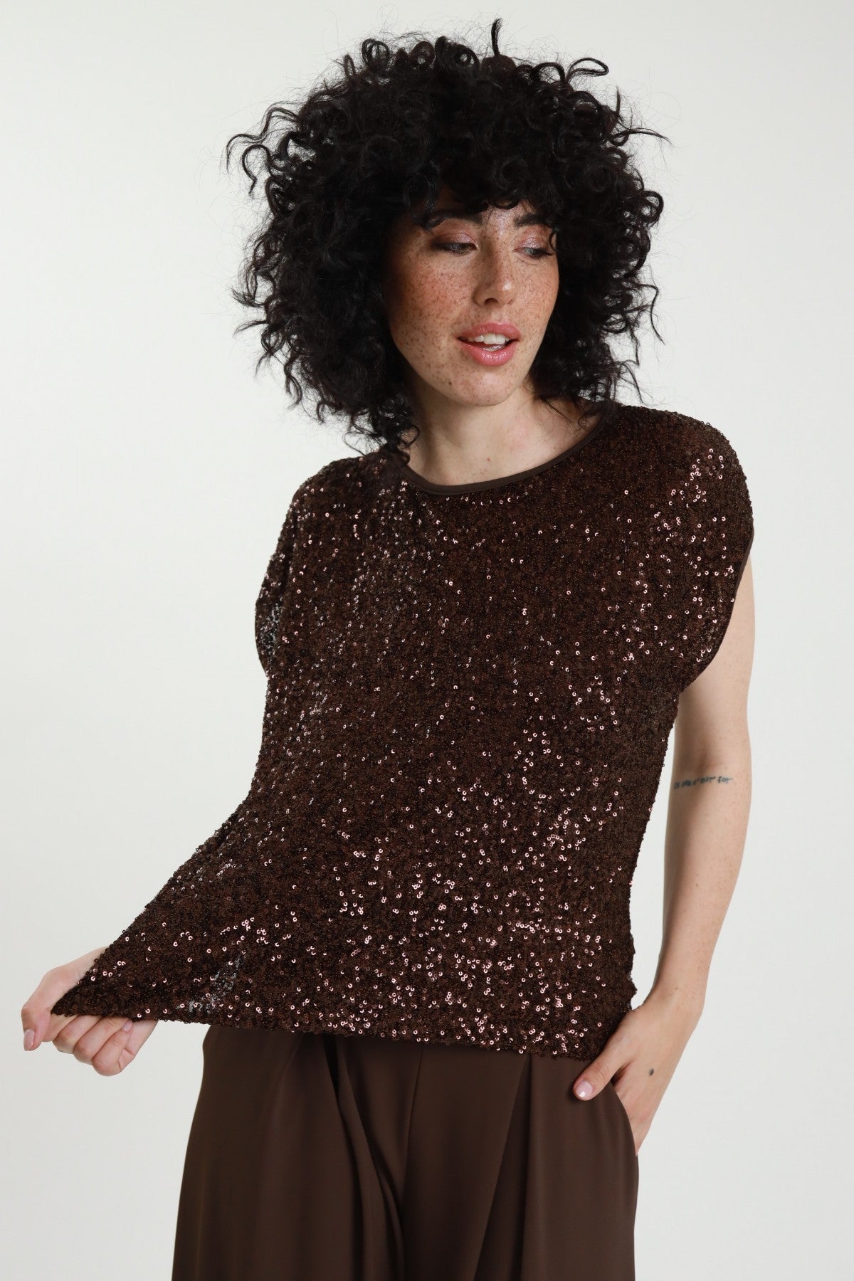 SUSY MIX - Maglia in paillettes