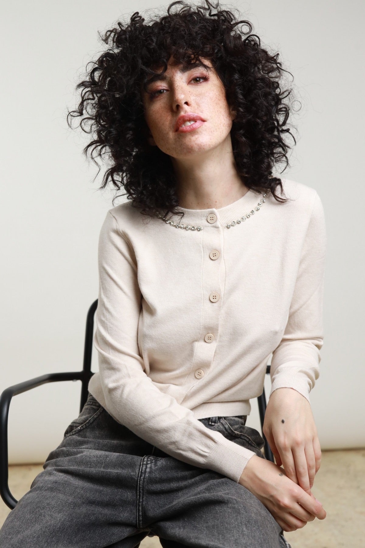 SUSY MIX - Cardigan con dettaglio in strass