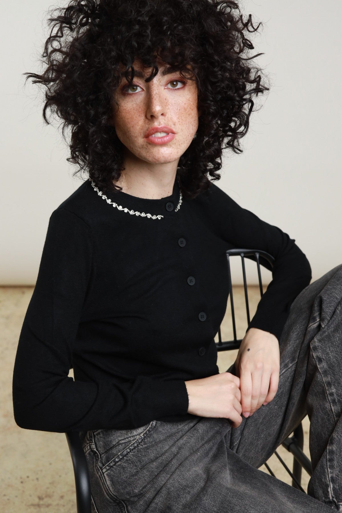 SUSY MIX - Cardigan con dettaglio in strass