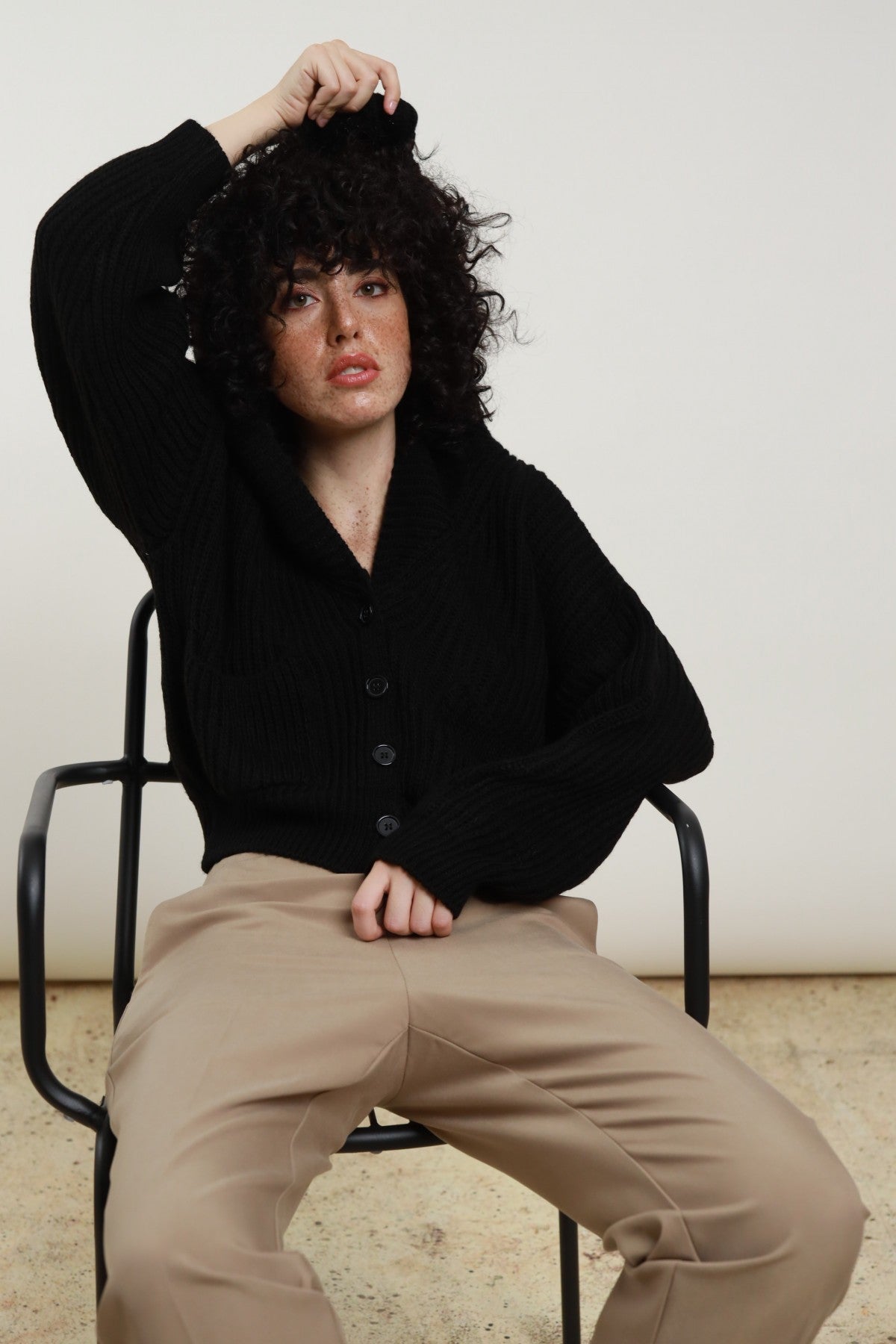 SUSY MIX - Cardigan con cappuccio