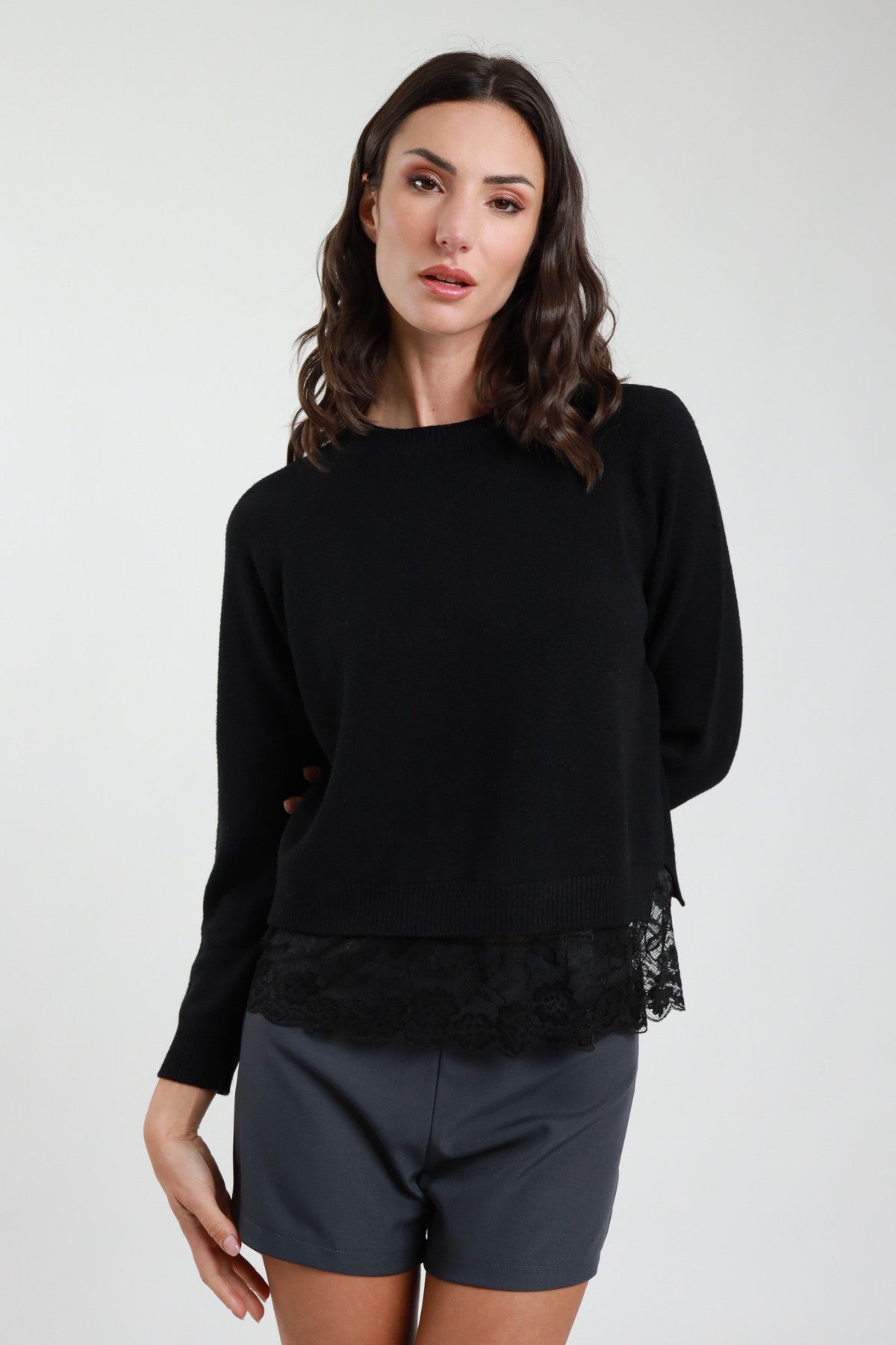 SUSY MIX - Maglioncino con pizzo