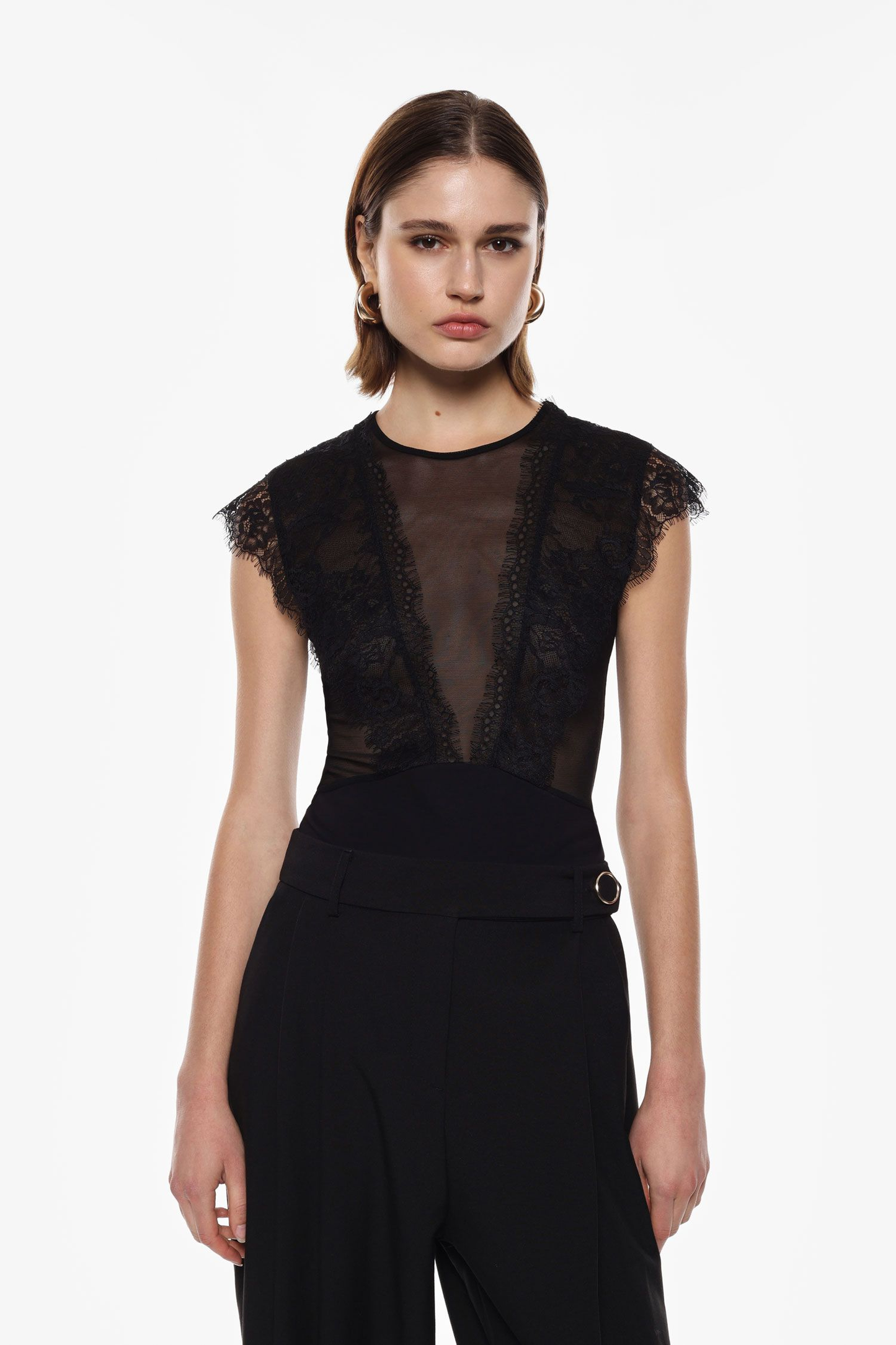 IMPERIAL - Bodysuit con inserti in pizzo