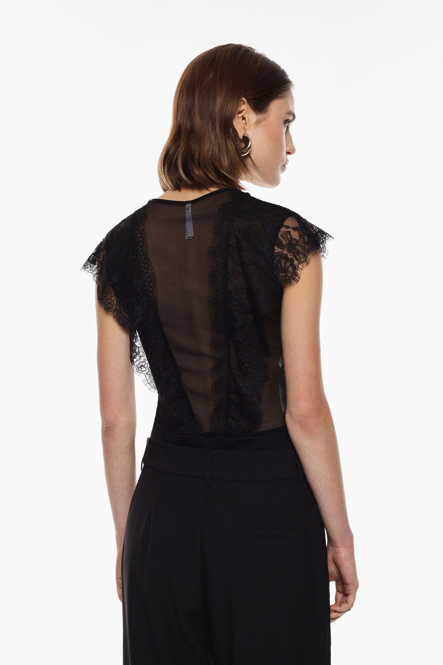IMPERIAL - Bodysuit con inserti in pizzo