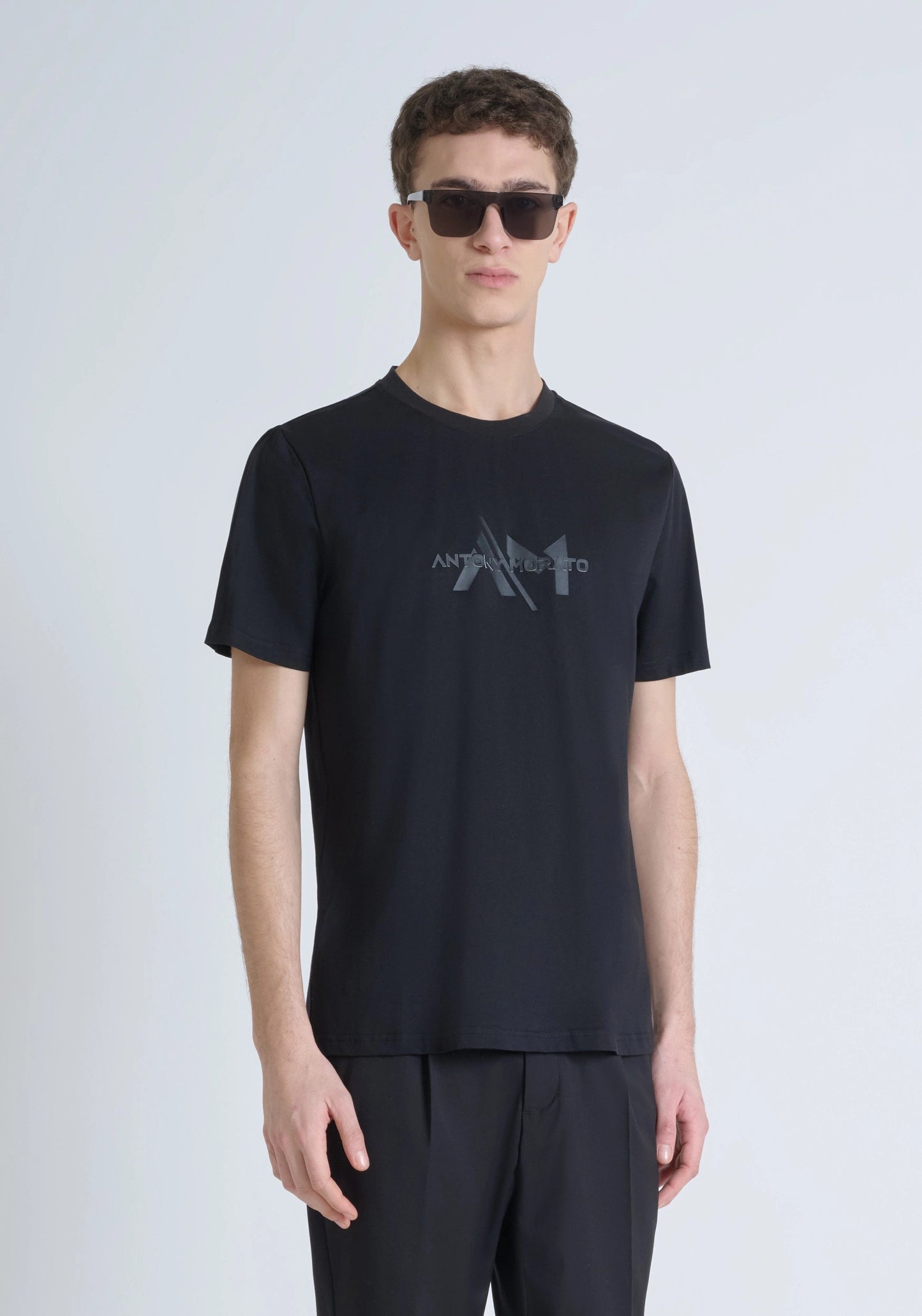 T-shirt regular fit con logo stampato