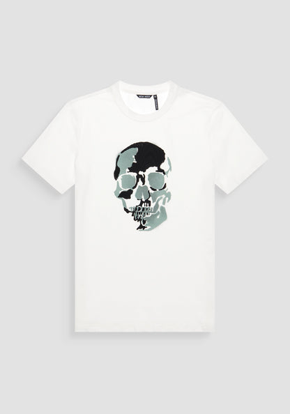 T-shirt regular fit con stampa gommata