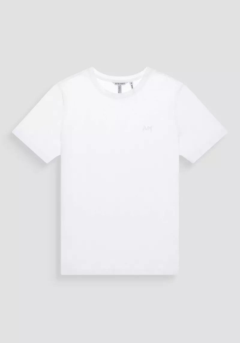 T-shirt con logo ricamato