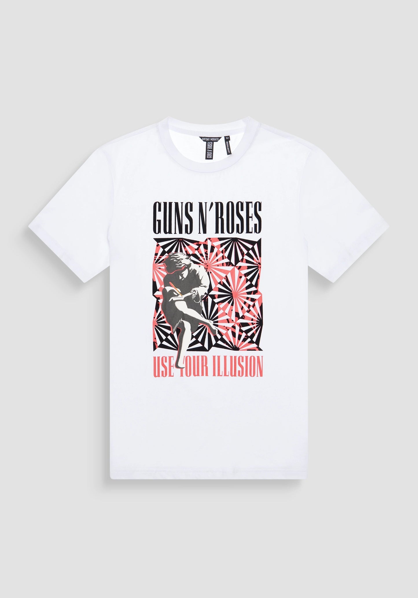 T-shirt regular fit in cotone e stampa "GUNS N' ROSES"