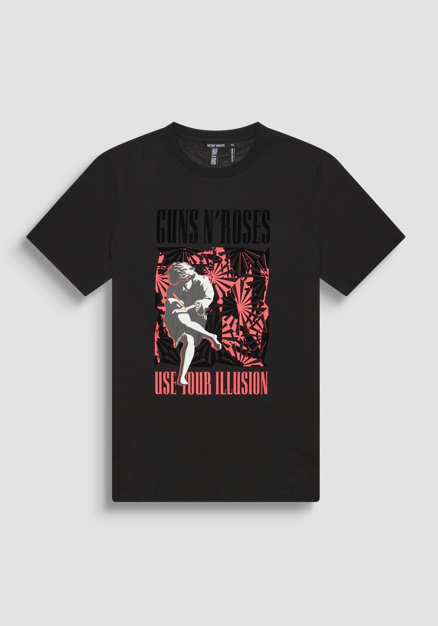 T-shirt regular fit in cotone e stampa "GUNS N' ROSES"