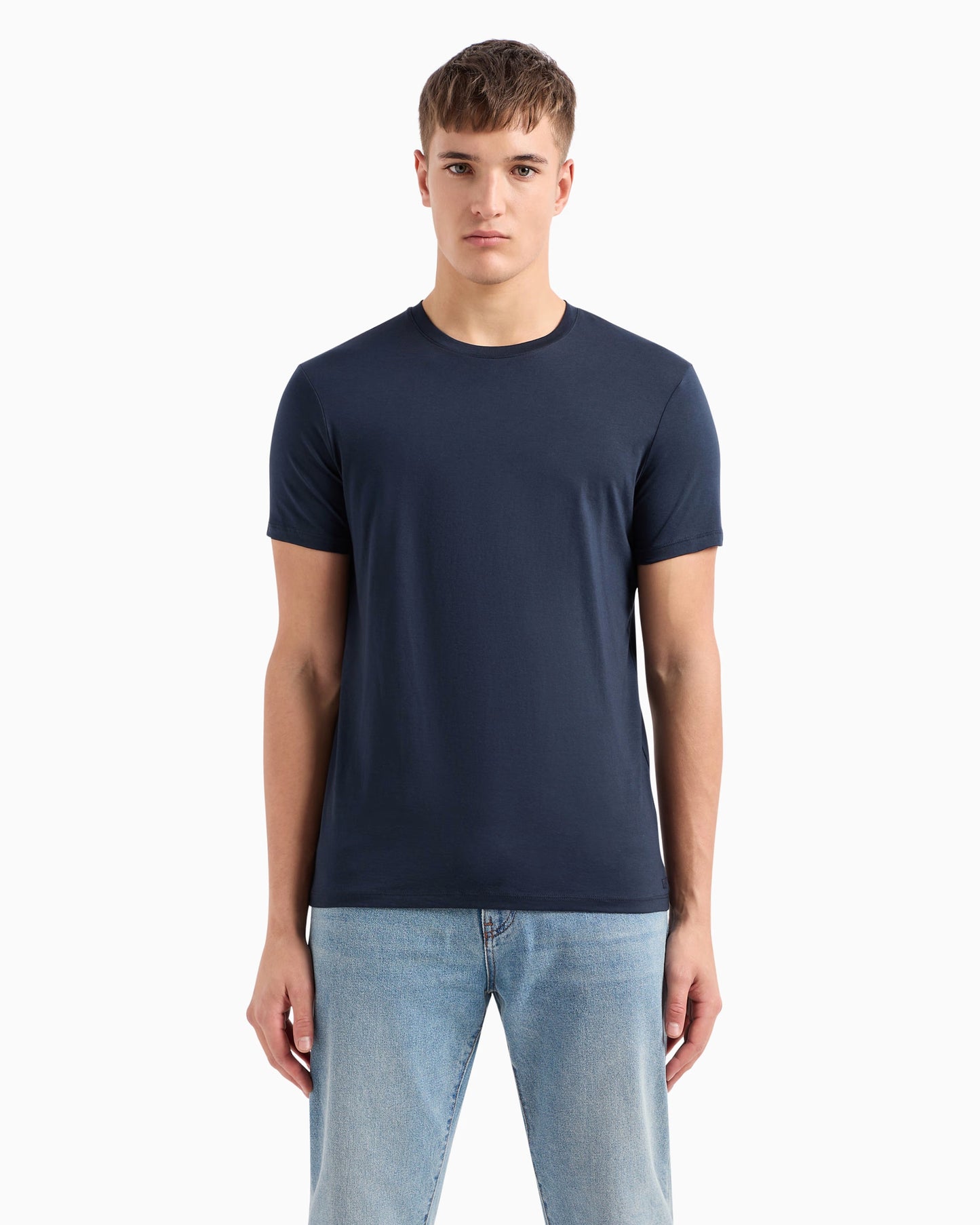T-shirt slim fit in cotone pima