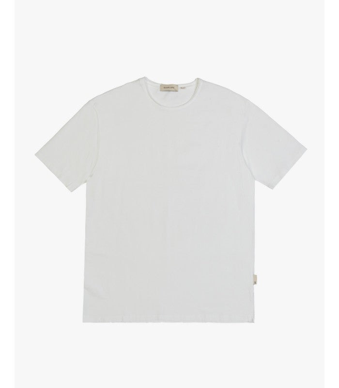 T-shirt con orli a taglio vivo