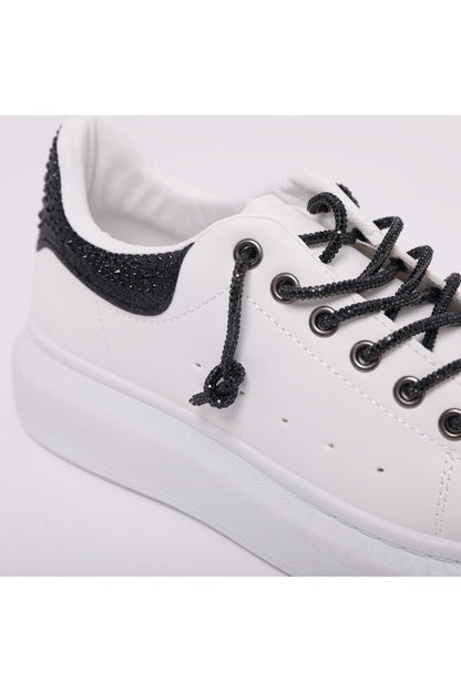 MIMI' MUA' - Sneakers con dettaglio strass nero