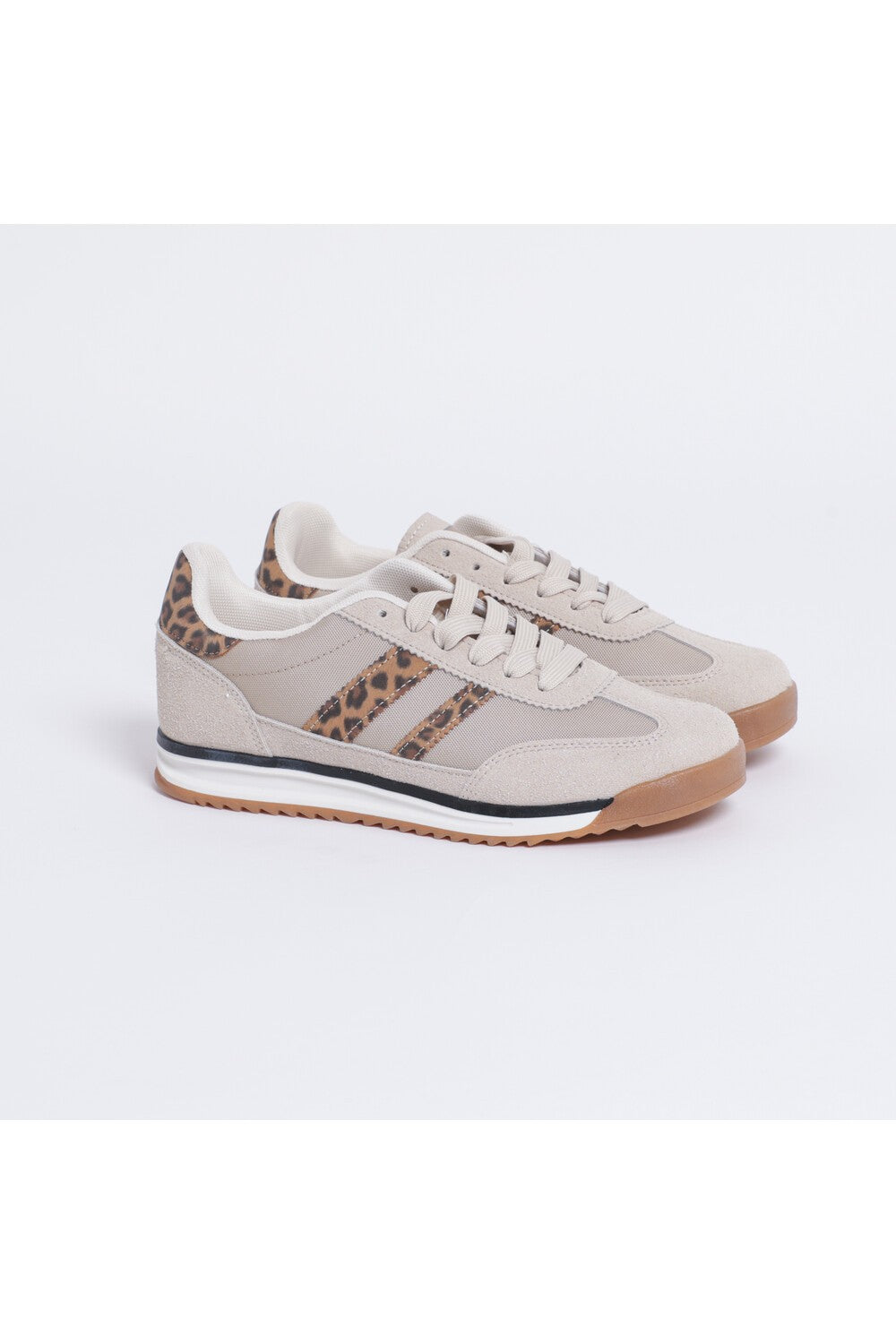 MIMI' MUA' - Sneakers con strisce animalier