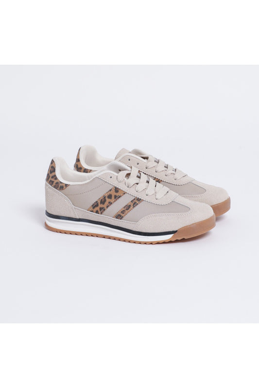 MIMI' MUA' - Sneakers con strisce animalier