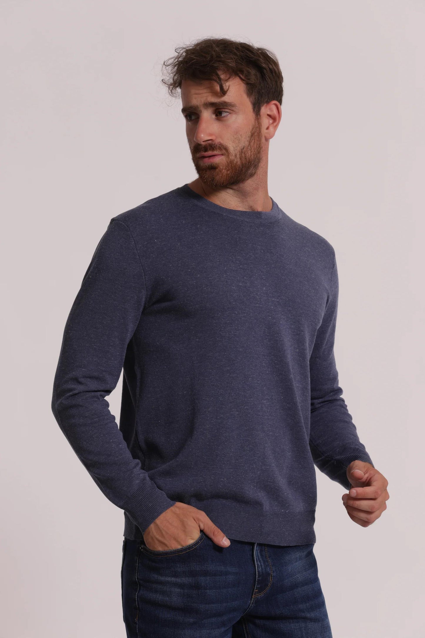 7x8 - Maglia girocollo melange