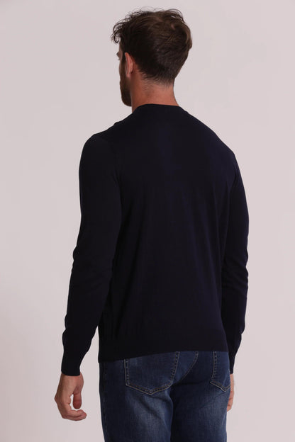 7x8 - Maglia girocollo in seta e cotone