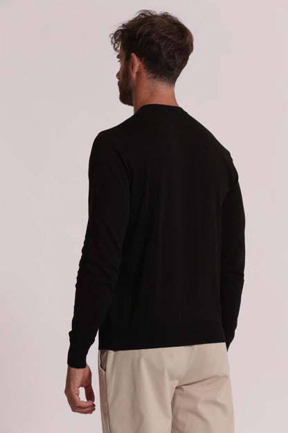 7x8 - Maglia girocollo in seta e cotone