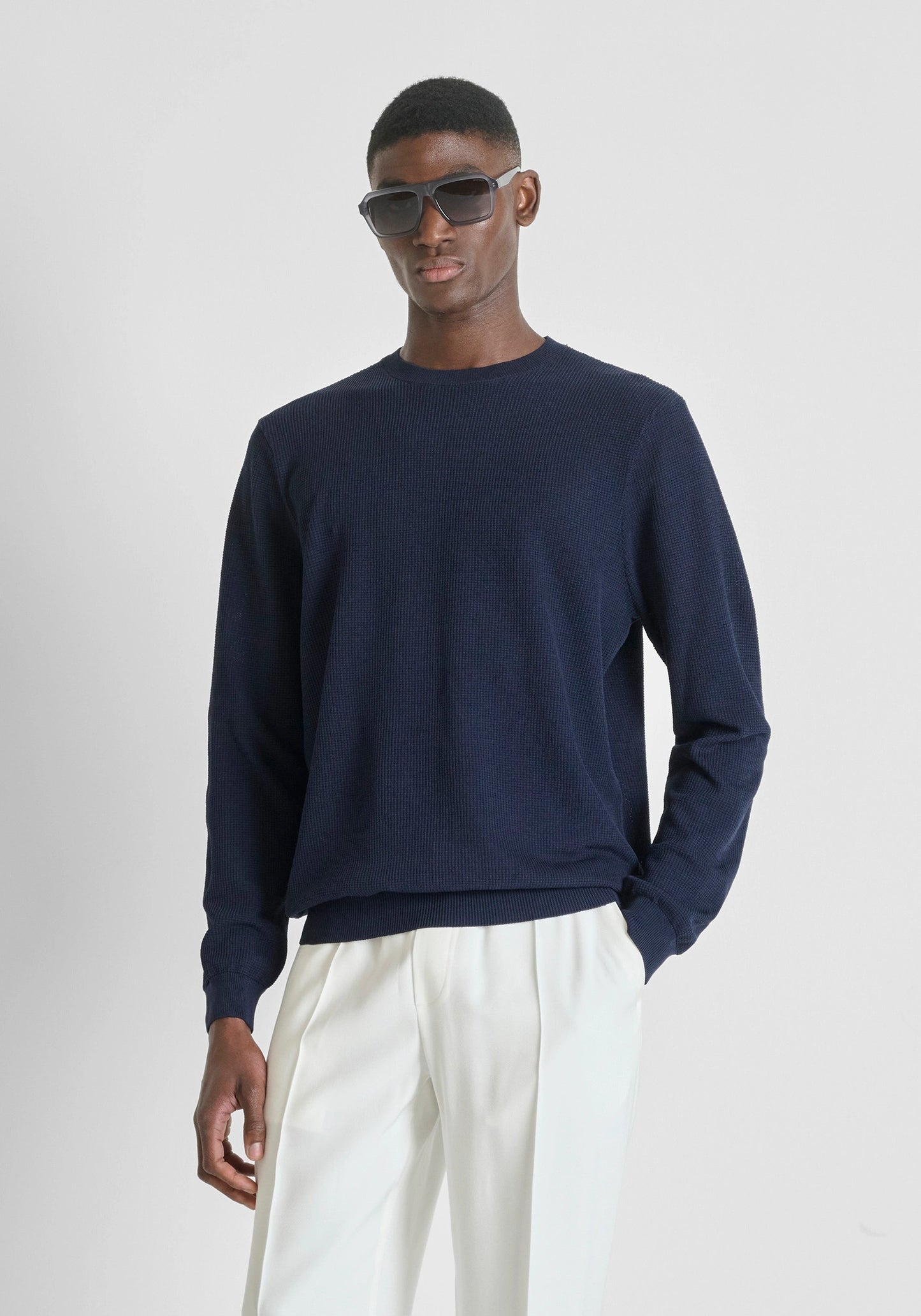 ANTONY MORATO - Maglia girocollo regular fit in misto viscosa