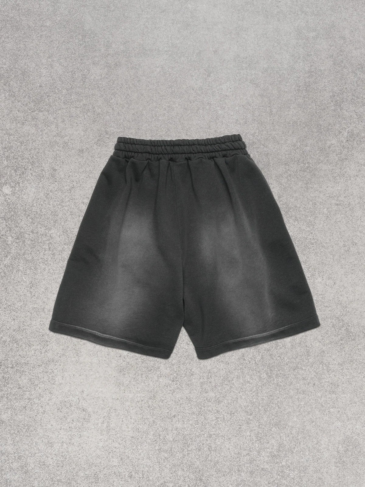 COMME DES FUCKDOWN - Bermuda in felpa stone washed con stampa sul davanti