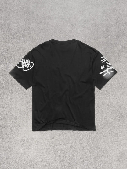 COMME DES FUCKDOWN - T-Shirt con stampa sul davanti e maniche