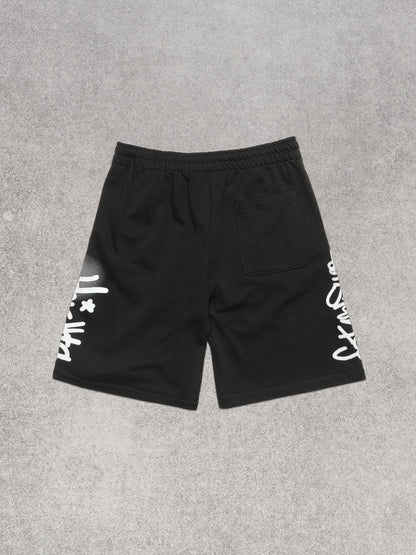 COMME DES FUCKDOWN - Bermuda in felpa con stampa sul davanti